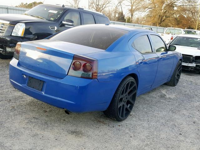 2B3KA33V69H562574 - 2009 DODGE CHARGER SX BLUE photo 4