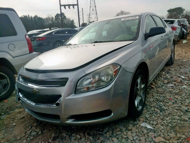 1G1ZB5EB8AF120841 - 2010 CHEVROLET MALIBU LS ვერცხლისფერი ფოტო 2