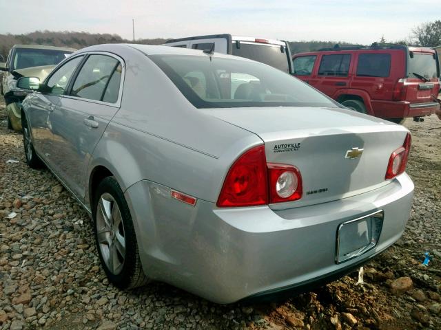 1G1ZB5EB8AF120841 - 2010 CHEVROLET MALIBU LS ვერცხლისფერი ფოტო 3