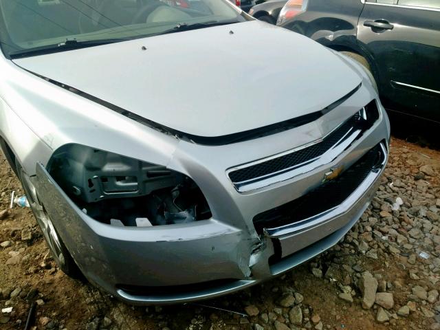 1G1ZB5EB8AF120841 - 2010 CHEVROLET MALIBU LS ვერცხლისფერი ფოტო 9