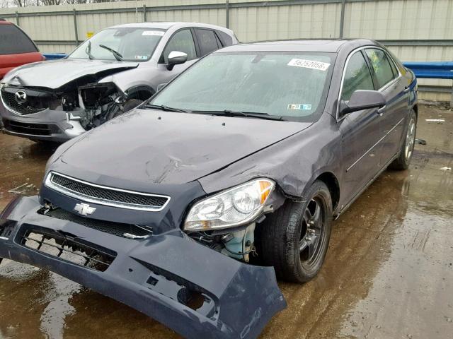 1G1ZD5EB2A4123756 - 2010 CHEVROLET MALIBU 2LT GRAY photo 2