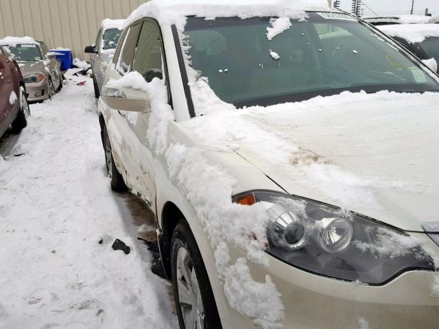 5J8TB18277A802974 - 2007 ACURA RDX WHITE photo 1