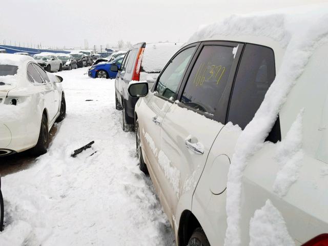 5J8TB18277A802974 - 2007 ACURA RDX WHITE photo 3