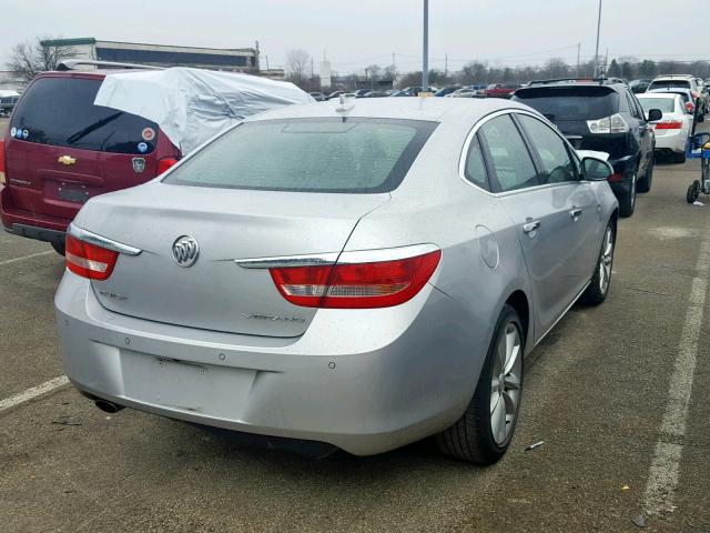 1G4PR5SK4D4105697 - 2013 BUICK VERANO CON SILVER photo 4