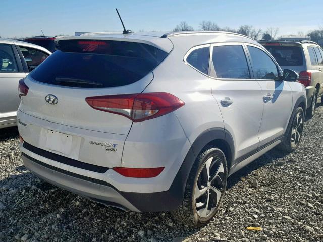 KM8J3CA23HU374387 - 2017 HYUNDAI TUCSON LIM WHITE photo 4