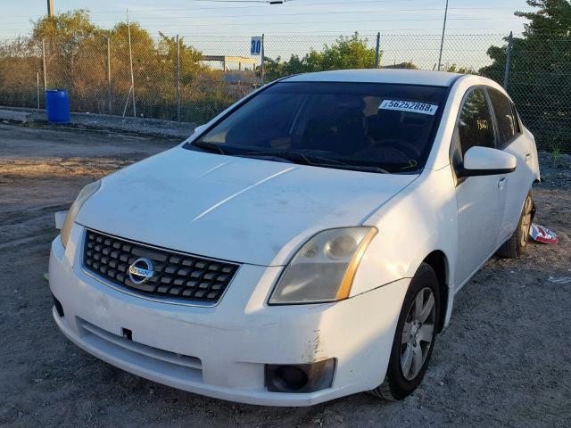 3N1AB61E97L647847 - 2007 NISSAN SENTRA 2.0 WHITE photo 2