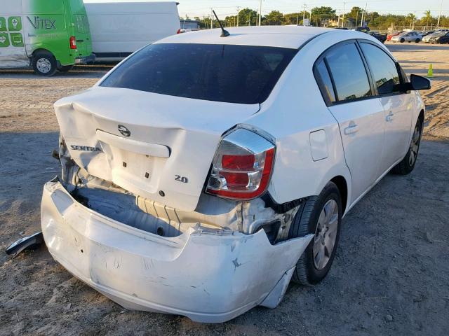 3N1AB61E97L647847 - 2007 NISSAN SENTRA 2.0 WHITE photo 4