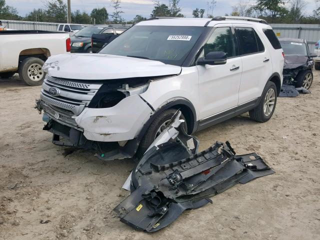 1FM5K7D82DGB07780 - 2013 FORD EXPLORER X WHITE photo 2