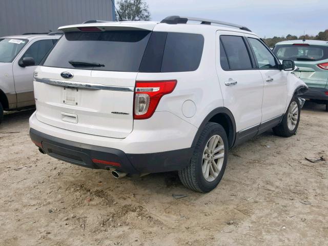 1FM5K7D82DGB07780 - 2013 FORD EXPLORER X WHITE photo 4