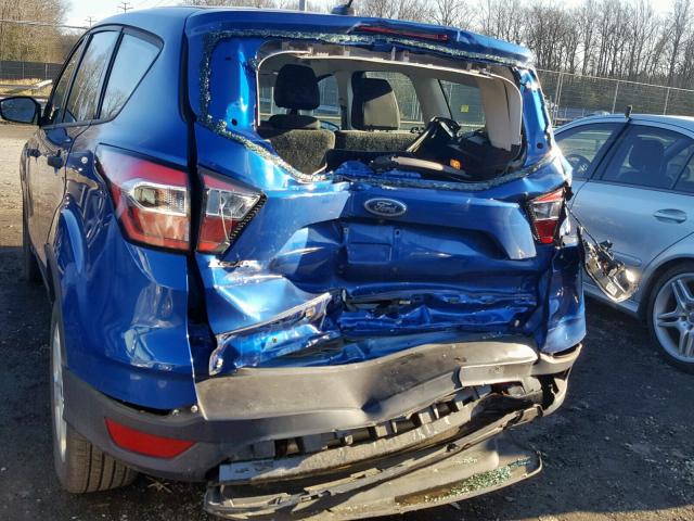 1FMCU0F7XHUD49463 - 2017 FORD ESCAPE S BLUE photo 9