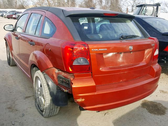 1B3HB48B58D646215 - 2008 DODGE CALIBER SX ORANGE photo 3