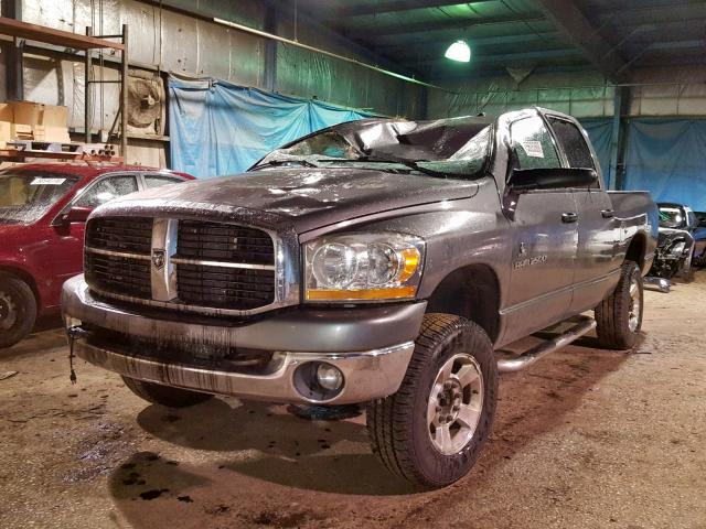 3D7KS28C76G203426 - 2006 DODGE RAM 2500 S GRAY photo 2