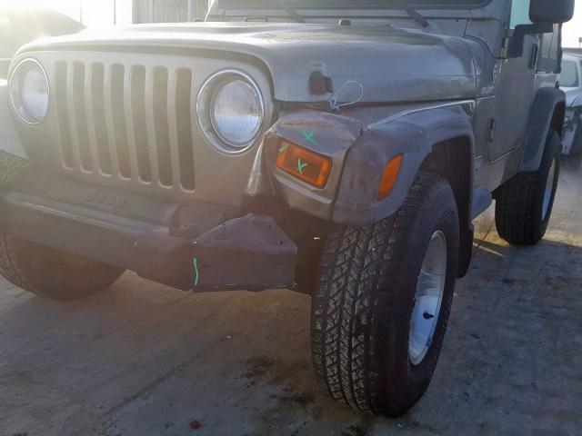 1J4FA49S05P380761 - 2005 JEEP WRANGLER / BROWN photo 9