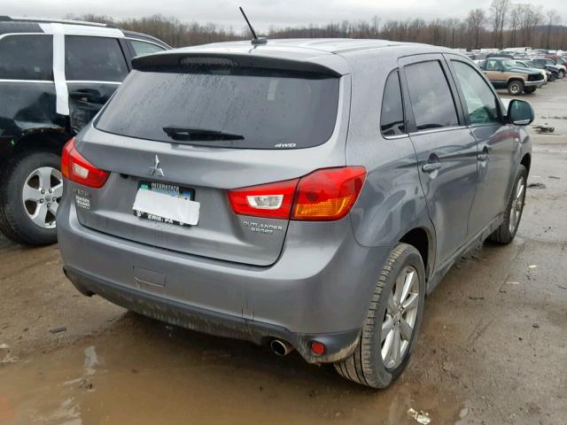 4A4AR4AU6FE055527 - 2015 MITSUBISHI OUTLANDER GRAY photo 4