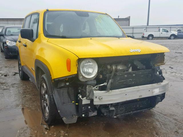 ZACCJAAW7GPC55106 - 2016 JEEP RENEGADE S 黄色 照片 1