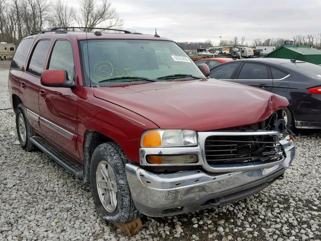 1GKEK13T85J247137 - 2005 GMC YUKON MAROON photo 1