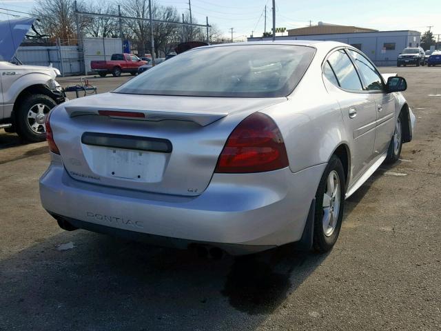 2G2WS522051174151 - 2005 PONTIAC GRAND PRIX SILVER photo 4