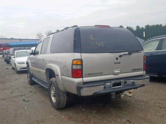 1GNGK26U34R230901 - 2004 CHEVROLET SUBURBAN K BEIGE photo 3