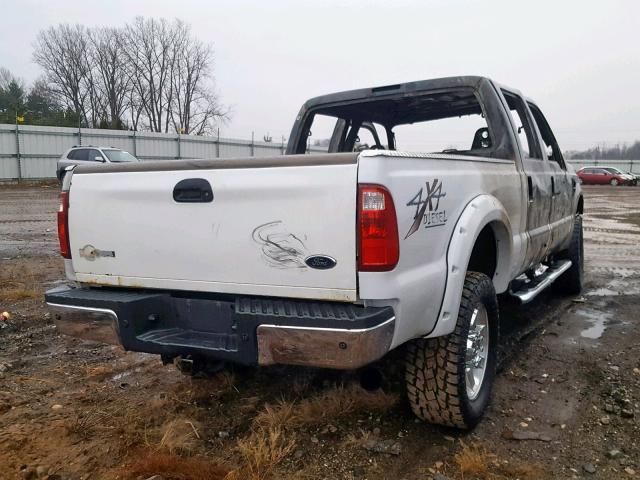 1FTWW31R78EE62951 - 2008 FORD F350 SRW S WHITE photo 4