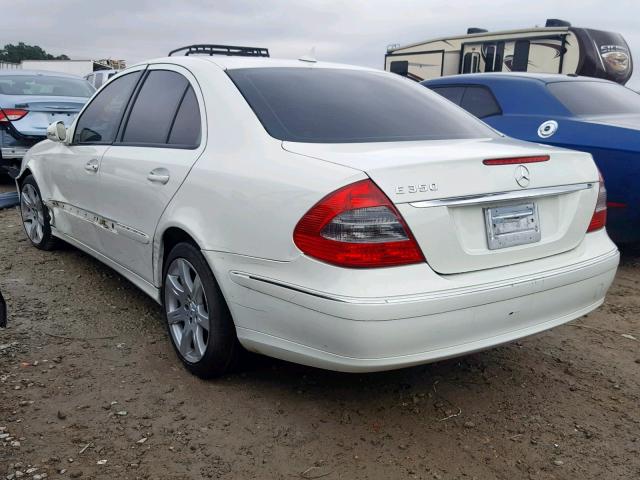 WDBUF56X77B014251 - 2007 MERCEDES-BENZ E350 WHITE photo 3