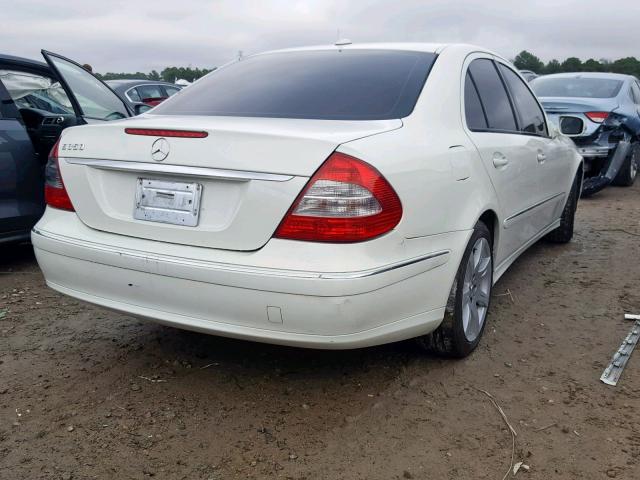 WDBUF56X77B014251 - 2007 MERCEDES-BENZ E350 WHITE photo 4