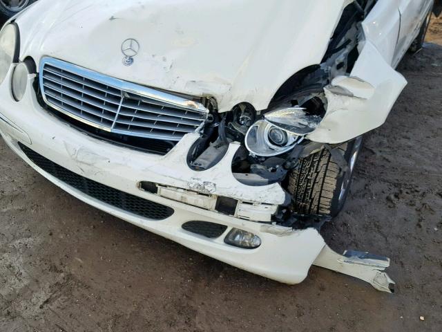 WDBUF26J36A910089 - 2006 MERCEDES-BENZ E 320 CDI WHITE photo 9