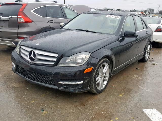 WDDGF4HB7DR260994 - 2013 MERCEDES-BENZ C 250 BLACK photo 2