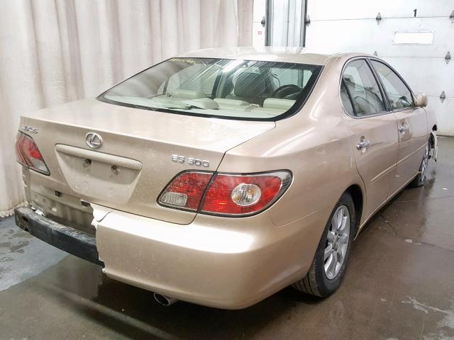 JTHBF30G120031135 - 2002 LEXUS ES 300 GOLD photo 4