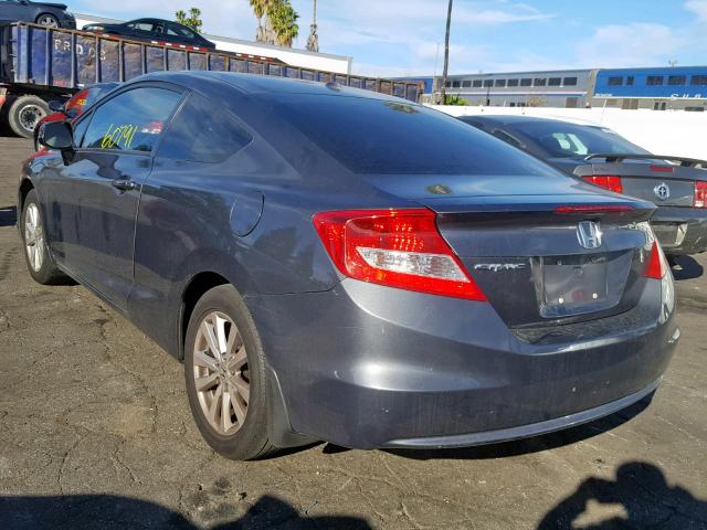 2HGFG3B13CH503746 - 2012 HONDA CIVIC EXL SILVER photo 3