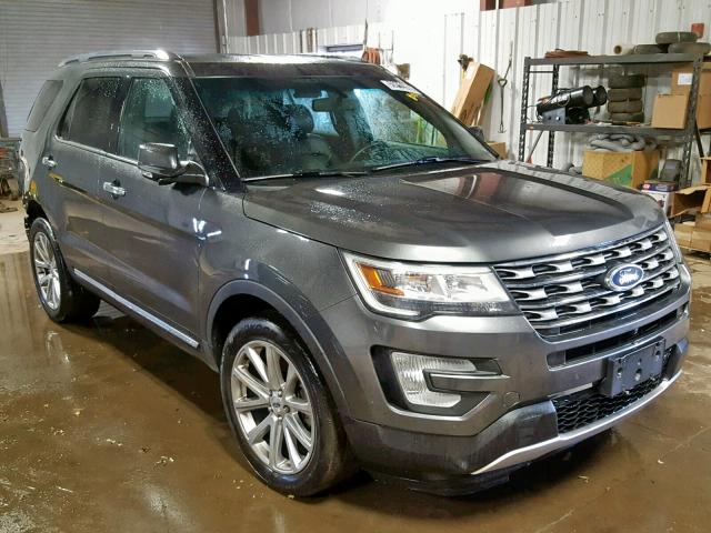 1FM5K8F8XGGC25907 - 2016 FORD EXPLORER L GRAY photo 1