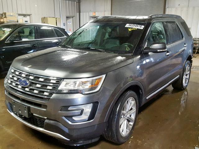 1FM5K8F8XGGC25907 - 2016 FORD EXPLORER L GRAY photo 2