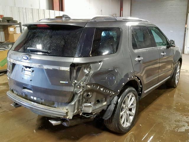 1FM5K8F8XGGC25907 - 2016 FORD EXPLORER L GRAY photo 4