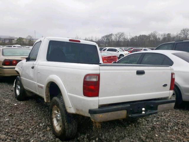 1FTYR10U73PA23384 - 2003 FORD RANGER WHITE photo 3