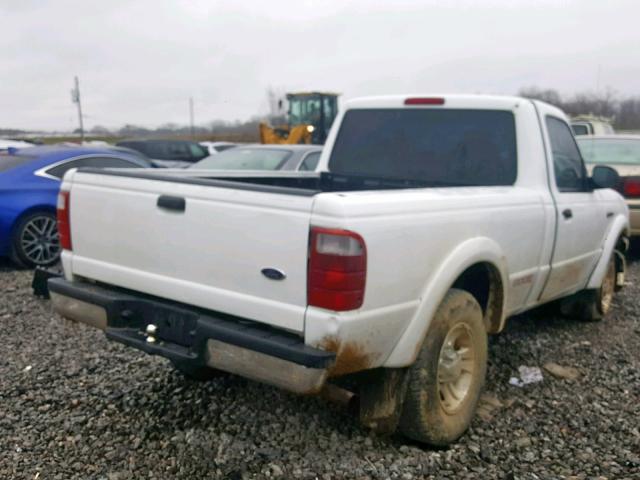 1FTYR10U73PA23384 - 2003 FORD RANGER WHITE photo 4