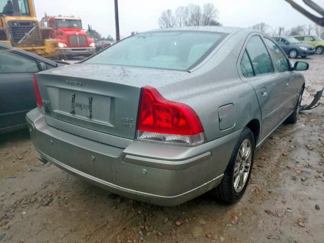 YV1RH592362509377 - 2006 VOLVO S60 2.5T SILVER photo 4