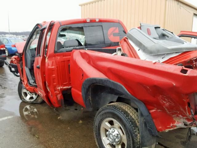 3D7KS28A58G166068 - 2008 DODGE RAM 2500 S RED photo 10