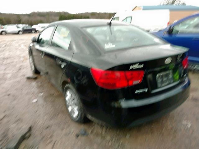 KNAFU4A23D5735115 - 2013 KIA FORTE EX BLACK photo 3