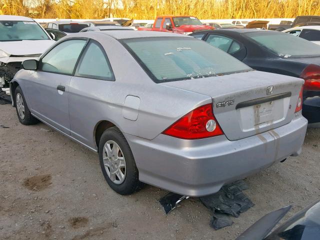 1HGEM22354L008663 - 2004 HONDA CIVIC DX V SILVER photo 3