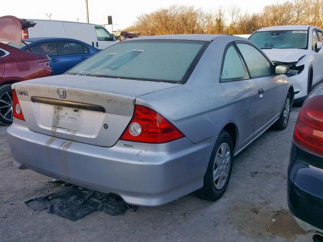 1HGEM22354L008663 - 2004 HONDA CIVIC DX V SILVER photo 4