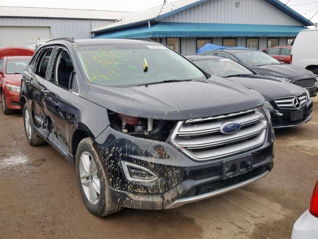 2FMTK4J82FBB56904 - 2015 FORD EDGE SEL BLACK photo 1