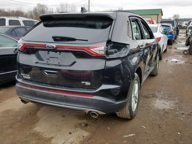 2FMTK4J82FBB56904 - 2015 FORD EDGE SEL BLACK photo 4