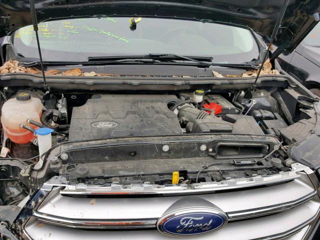 2FMTK4J82FBB56904 - 2015 FORD EDGE SEL BLACK photo 7