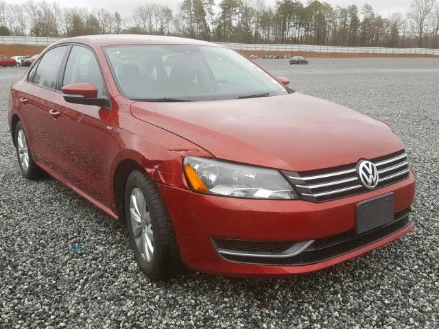 1VWAT7A31FC019951 - 2015 VOLKSWAGEN PASSAT S RED photo 1