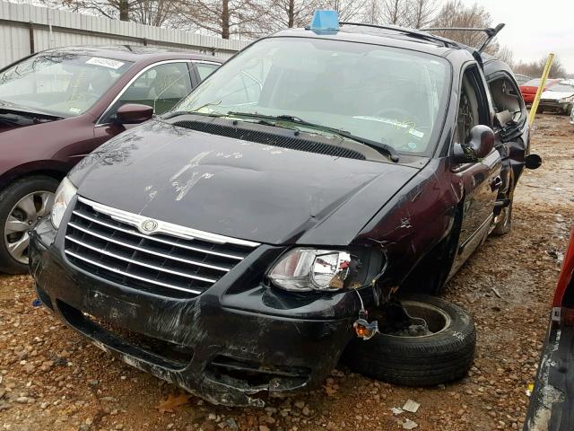 2A4GP54L07R263482 - 2007 CHRYSLER TOWN & COU BLACK photo 2