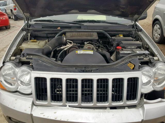 1J8GR48K08C143230 - 2008 JEEP GRAND CHER SILVER photo 7