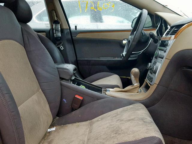 1G1ZC5EB0AF163583 - 2010 CHEVROLET MALIBU 1LT BLUE photo 5