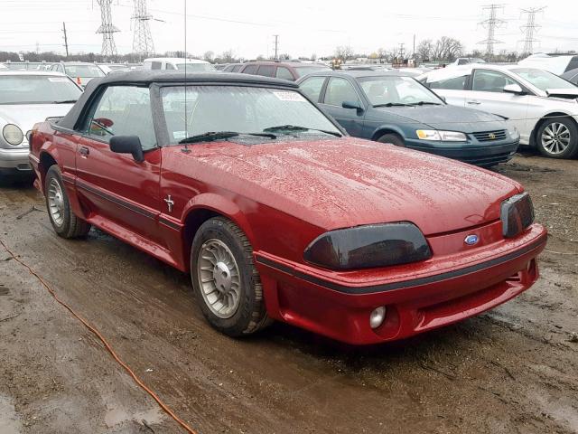 1FABP44A4JF191862 - 1988 FORD MUSTANG LX RED photo 1
