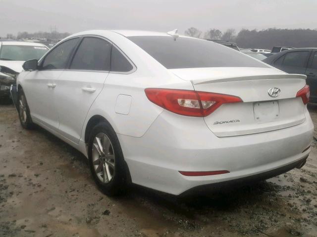 5NPE24AFXGH326086 - 2016 HYUNDAI SONATA SE WHITE photo 3