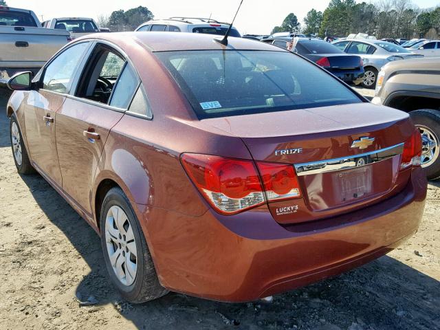 1G1PA5SH5D7127599 - 2013 CHEVROLET CRUZE LS BURGUNDY photo 3