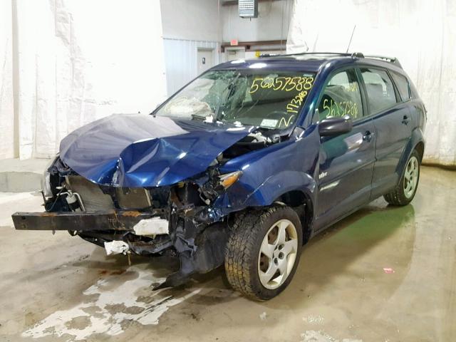 5Y2SL628X4Z465408 - 2004 PONTIAC VIBE BLUE photo 2